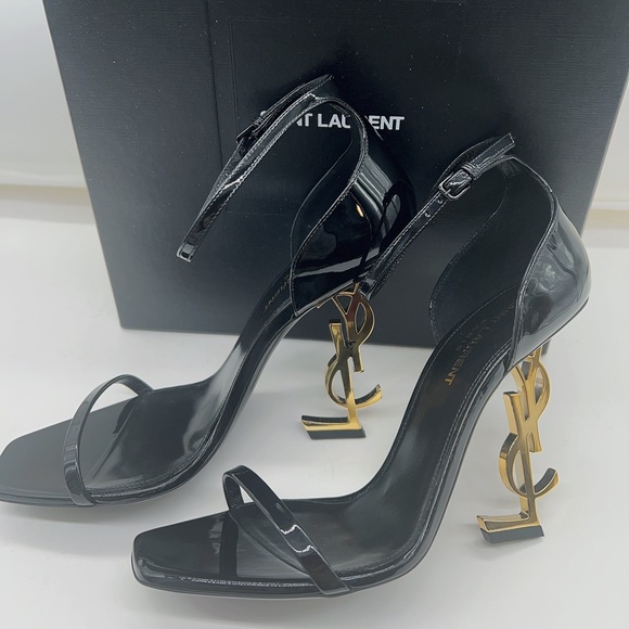 Saint Laurent Opyum Patent Leather Sandals - Picture 11 of 15